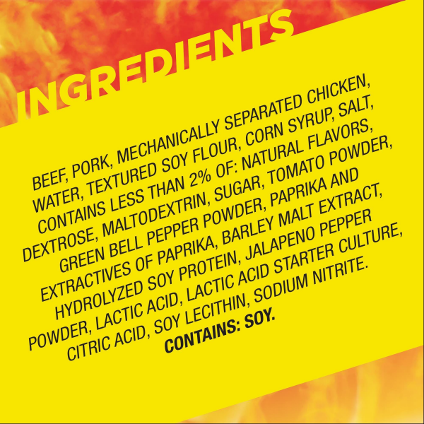 Slim Jim Giant Sized Nacho Snack Stick, 0.97 oz. Meat Snacks