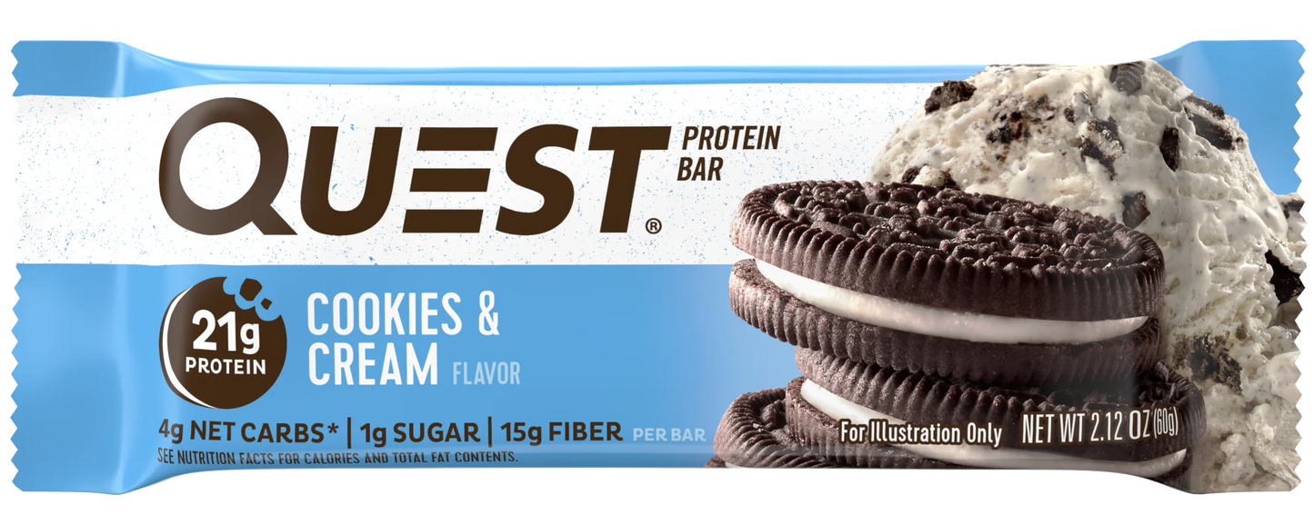 Quest Nutrition Protein Bar Cookie & Cream
