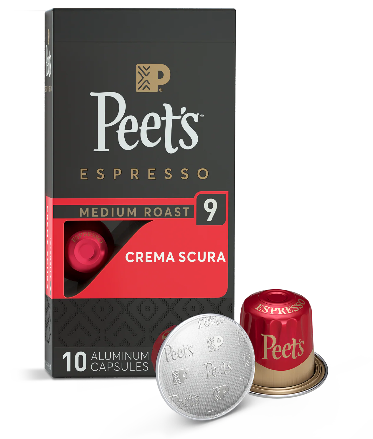 Peet's Espresso Aluminum Capsules Crema Scura