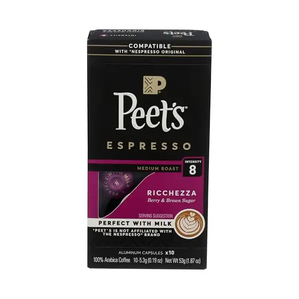 Peet's Espresso Aluminum Capsules Ricchezza