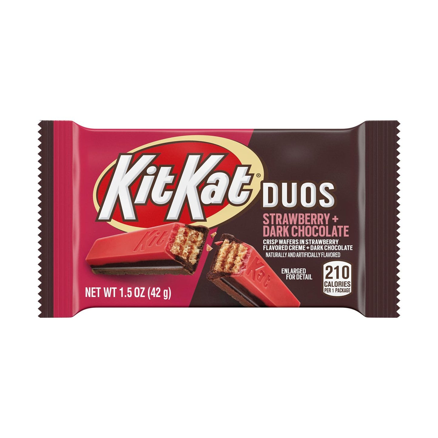 KIT KAT® DUOS Strawberry and Dark Chocolate Candy Bar