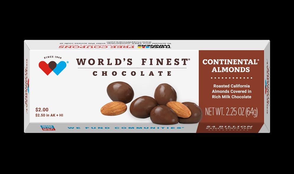 World's Finest Chocolate Continental Almonds