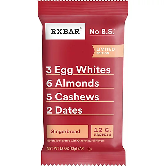 RXBAR No BS Gingerbread Bar 1.8oz