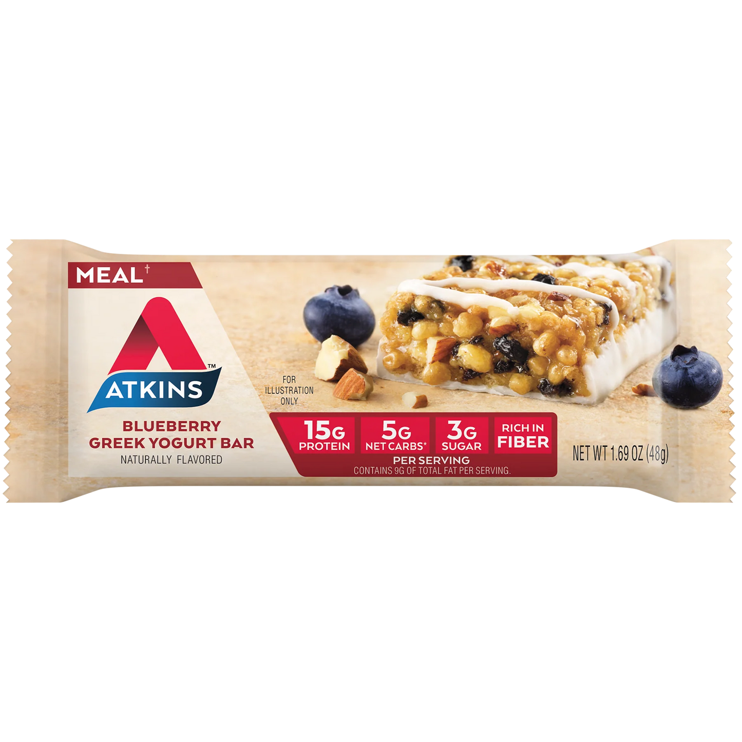 Atkins Blueberry Meal Bar 1.69oz