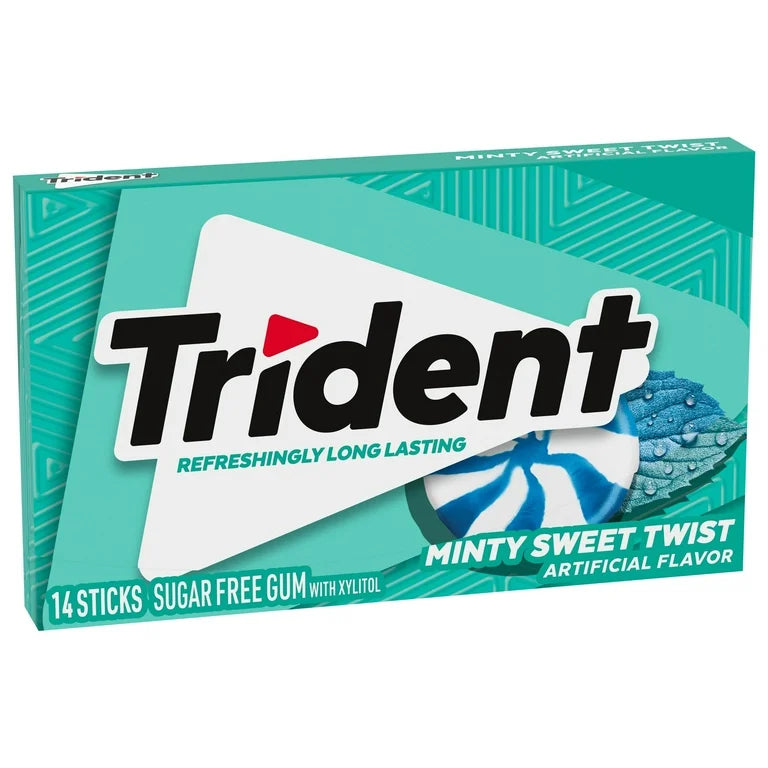 Trident Minty Sweet Twist Sugar Free Gum