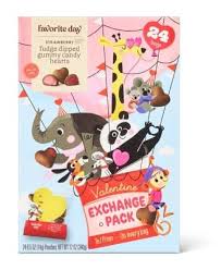 Favorite Day Strawberry Fudge Dipped Gummy Candy Hearts