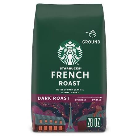 Starbucks French Roast Ground Coffee Dark Roast