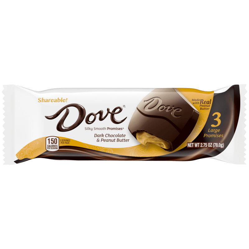 DOVE Large PROMISES Dark Chocolate & Peanut Butter, 2.75oz