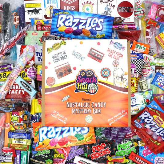 Nostalgic candy mystery box front