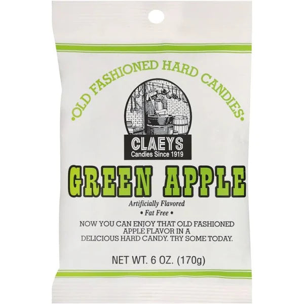 Claeys Hard Candies, Old Fashioned, Green Apple - 6 oz