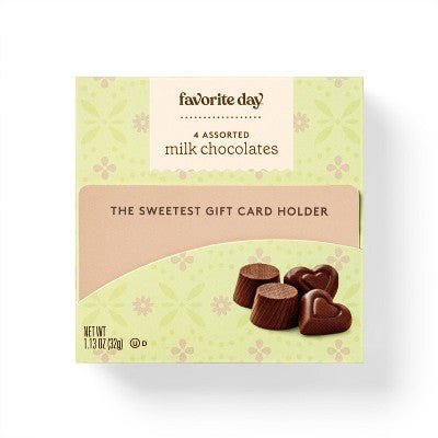 Favorite Day Milk Chocolates with Gift Card Holder