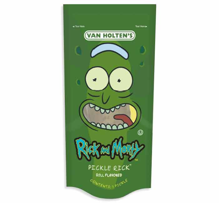 Van Holten Rick & Morty Pickle Rick In A Pouch