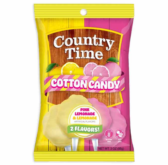 Country Time Pink Lemonade & Lemonade Cotton Candy