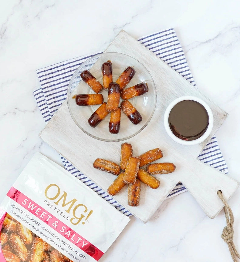 Sweet & Salty Seasoned Sourdough Pretzel Nuggets lifestyle