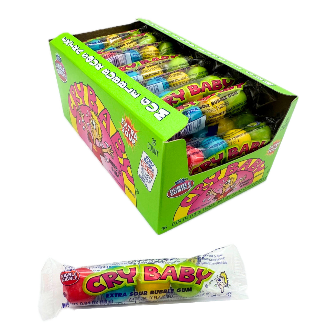 Cry Baby Sour Bubble Gum - 4pc