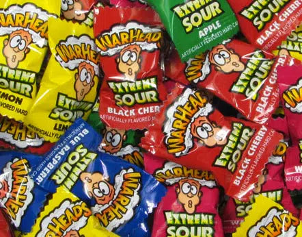 Bag of 20 Warheads Sour Candies Individual Flavor