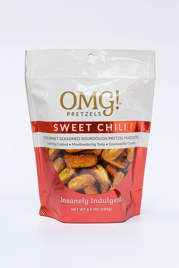 OMG! Pretzels Sweet Chili Seasoned Sourdough Pretzel Nuggets