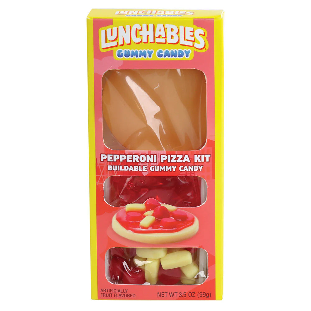 Gummy Candy Lunchables Pepperoni Pizza Kit 3.5oz