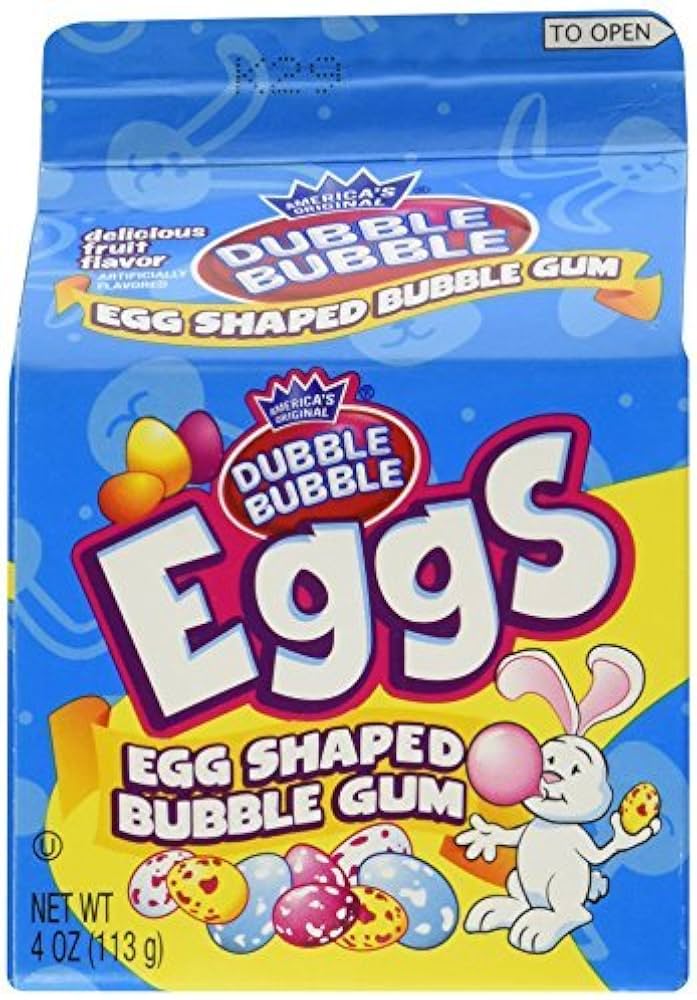 Dubble Bubble Eggs Bubble Gum