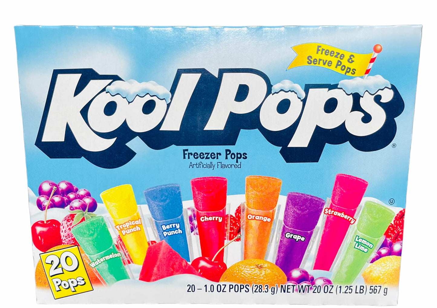 Kool Aid Kool Pops Assorted Flavors 20 Count