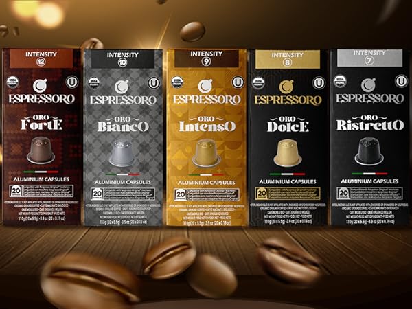 Espressoro Organic Espresso Pods 20 Capsules