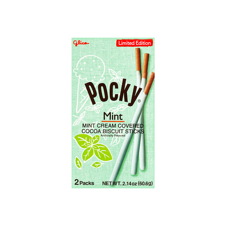 Pocky Mint Creme Biscuit Sticks - 2.14oz