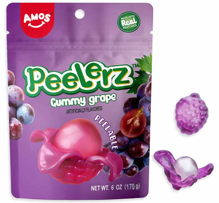 Amos Peelerz Gummy Grape Peg Bag