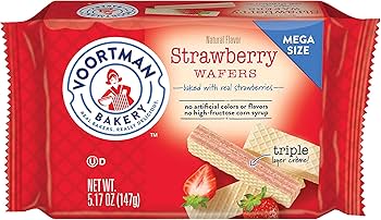 Voortman Bakery Strawberry Wafers Mega Size