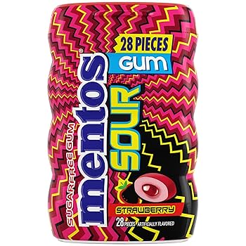 Mentos Sour Gum Strawberry