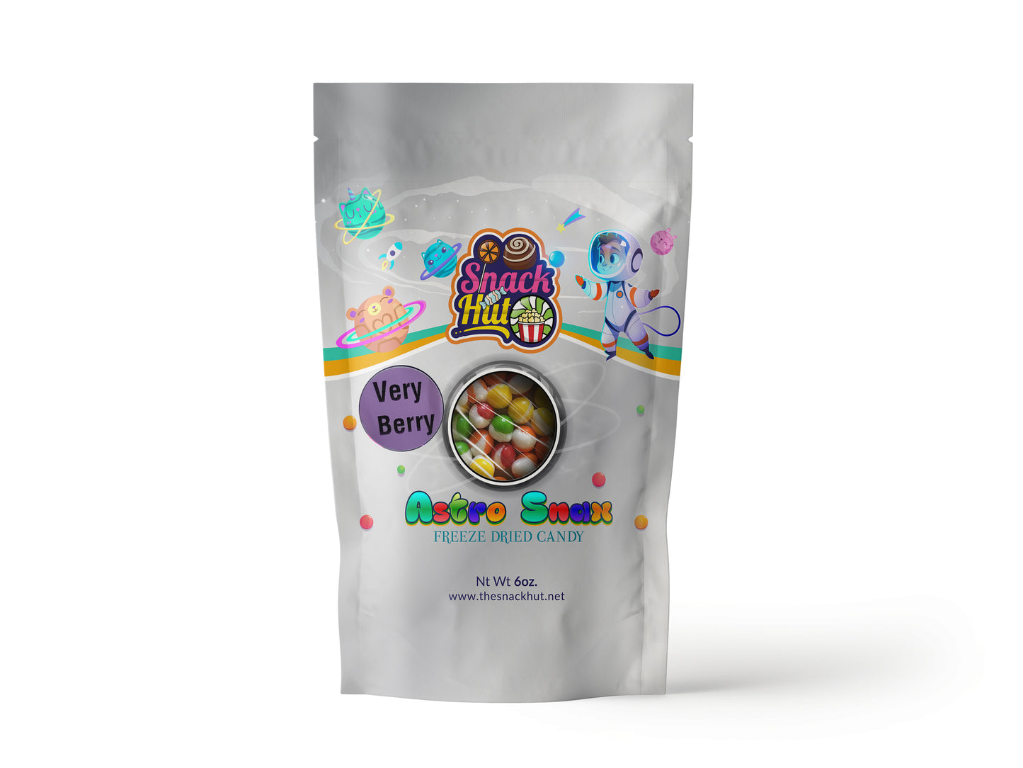 Astro Snax Very Berry Freeze Dried Asteroids 6oz Bag