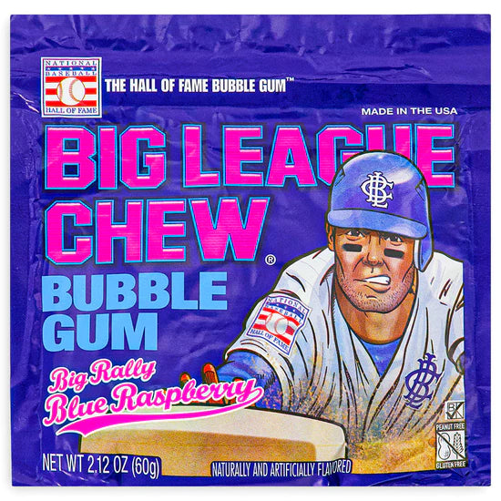 BIG LEAGUE CHEW - BLUE RASPBERRY PEG BAG