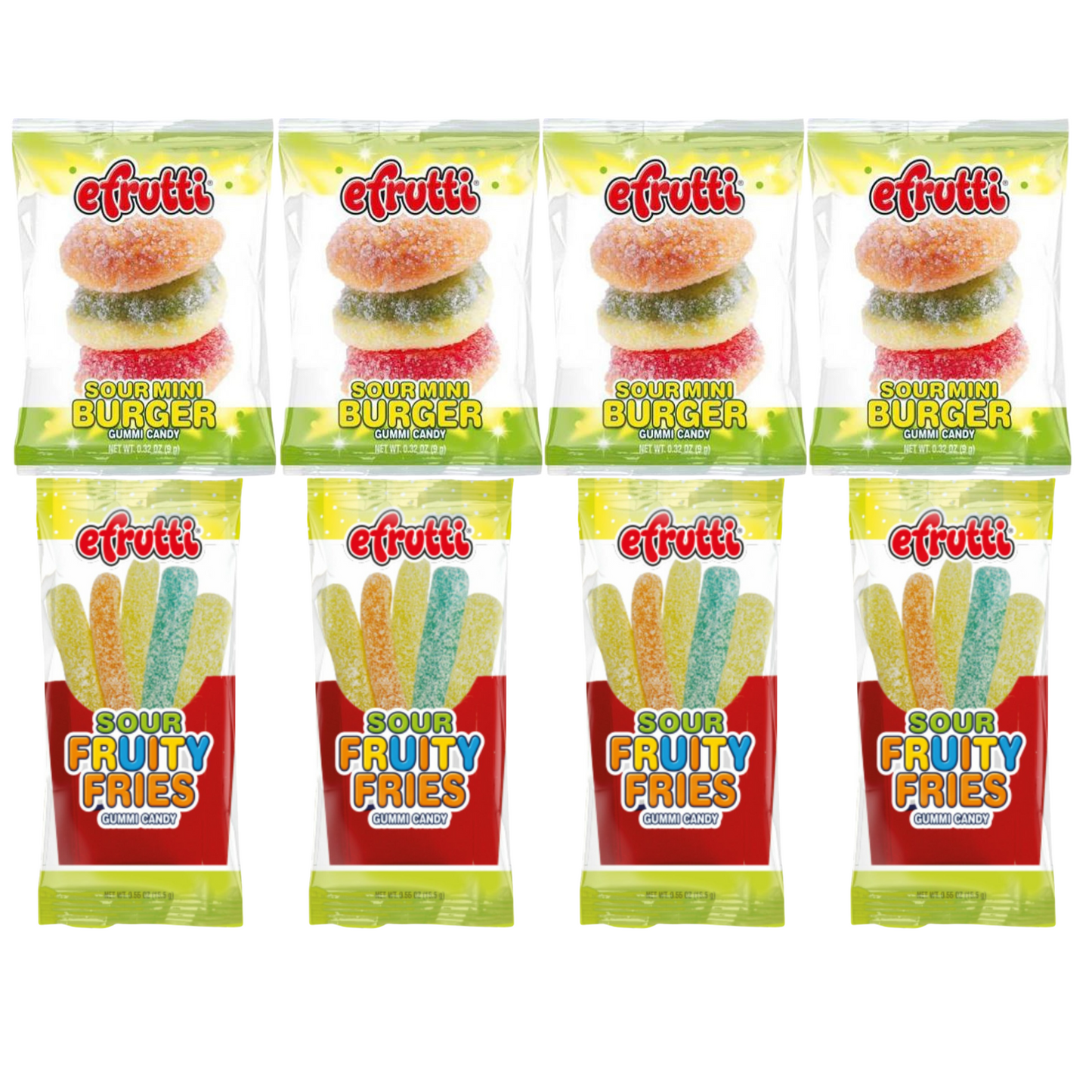 eFrutti Sour Mini Burger Fruity Fries