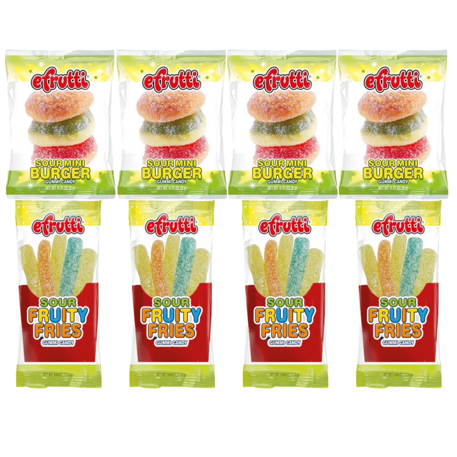 eFrutti Sour Mini Burger Fruity Fries