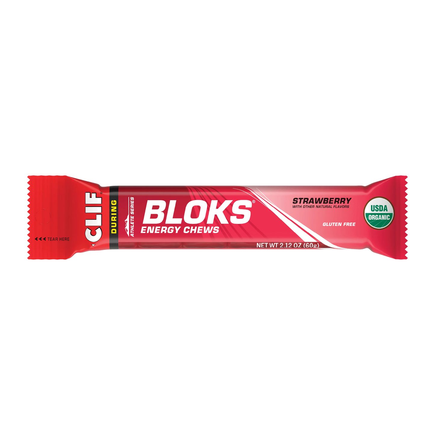 Clif During Bloks Energy Chews Strawberry 2.12oz