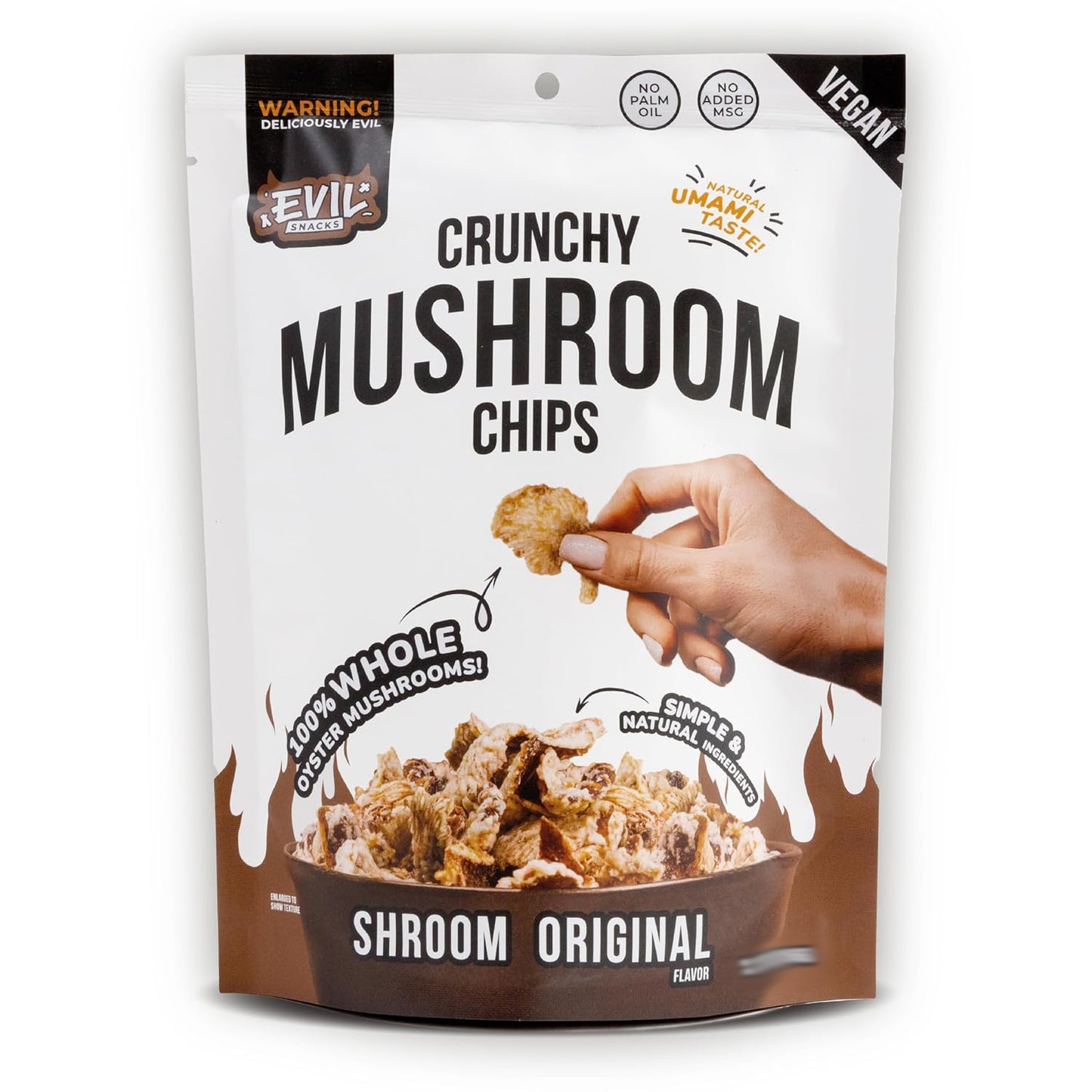 Evil Snacks Crunchy Mushroom Chips 2oz - Original