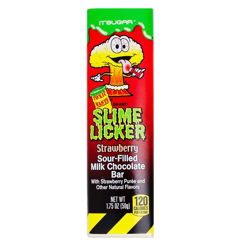 Toxic Waste Slime Licker Strawberry Chocolate Bar 1.75oz
