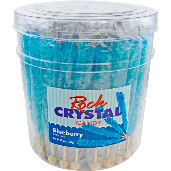 Blueberry Rock Candy Sticks
