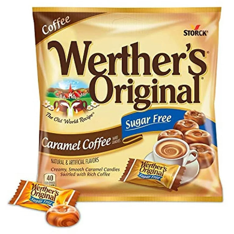 Werther's Caramel Coffee Hard Candies Sugar Free