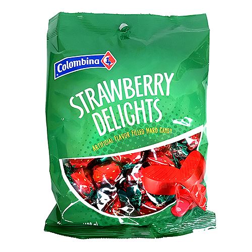 Colombina Strawberry Delights Filled Hard Candy - 7-oz. Bag