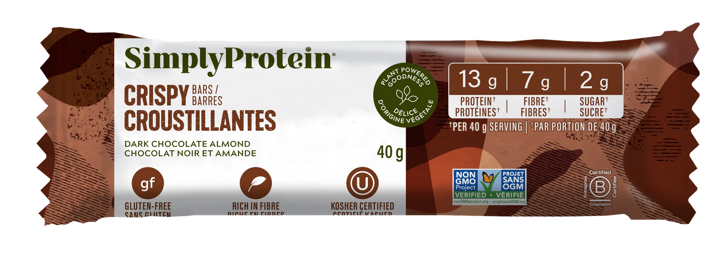 Simply Protein crispy bar dark chocolate almond
