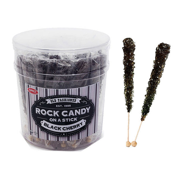 Black Cherry Rock Candy Sticks