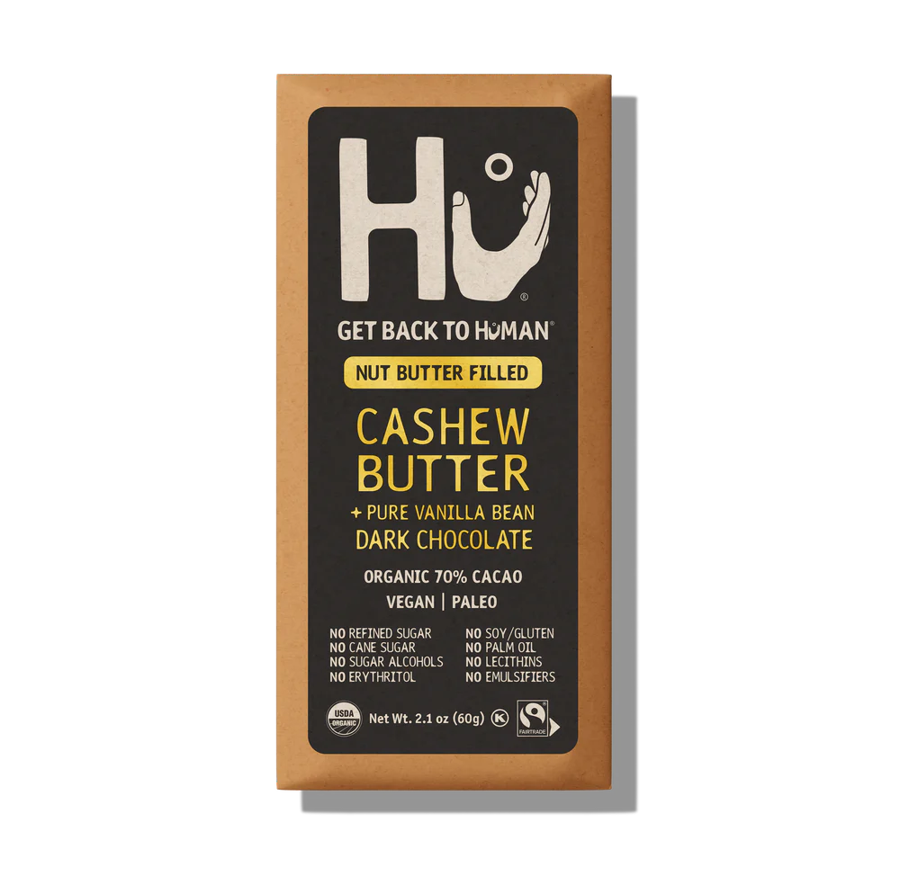 HU Cashew Butter Pure Vanilla Bean Dark Chocolate 2.1oz