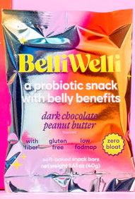BelliWelli Crunchy Peanut Butter Chocolate Fiber and Protein Snack Bar