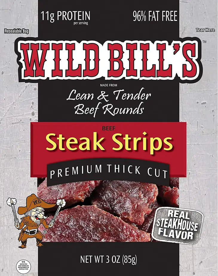 Wild Bill's Premium Thick Cut Steak Strips