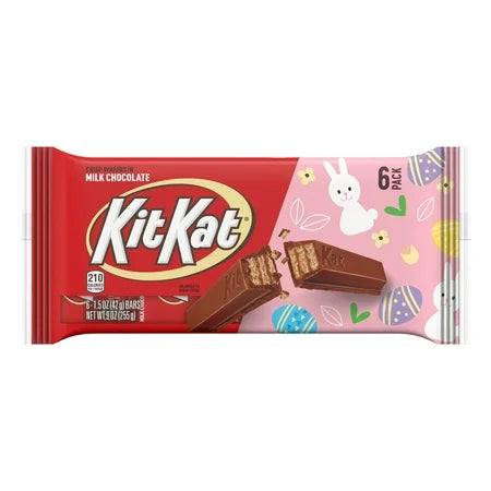 Kit Kat® Milk Chocolate Wafer Easter Candy, Bars 1.5 oz, 6 Count