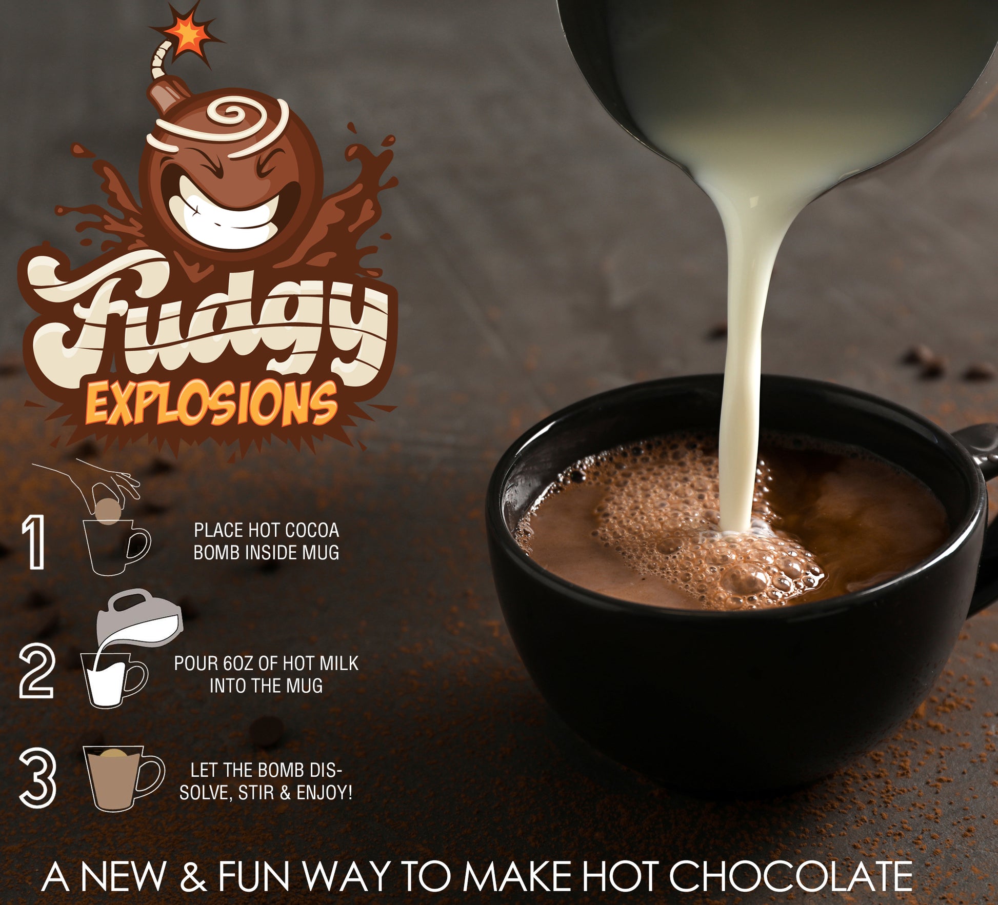 Fudgy Explosions Instructions