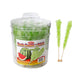 Lite Green Rock Candy Sticks Wrapped 36 Count