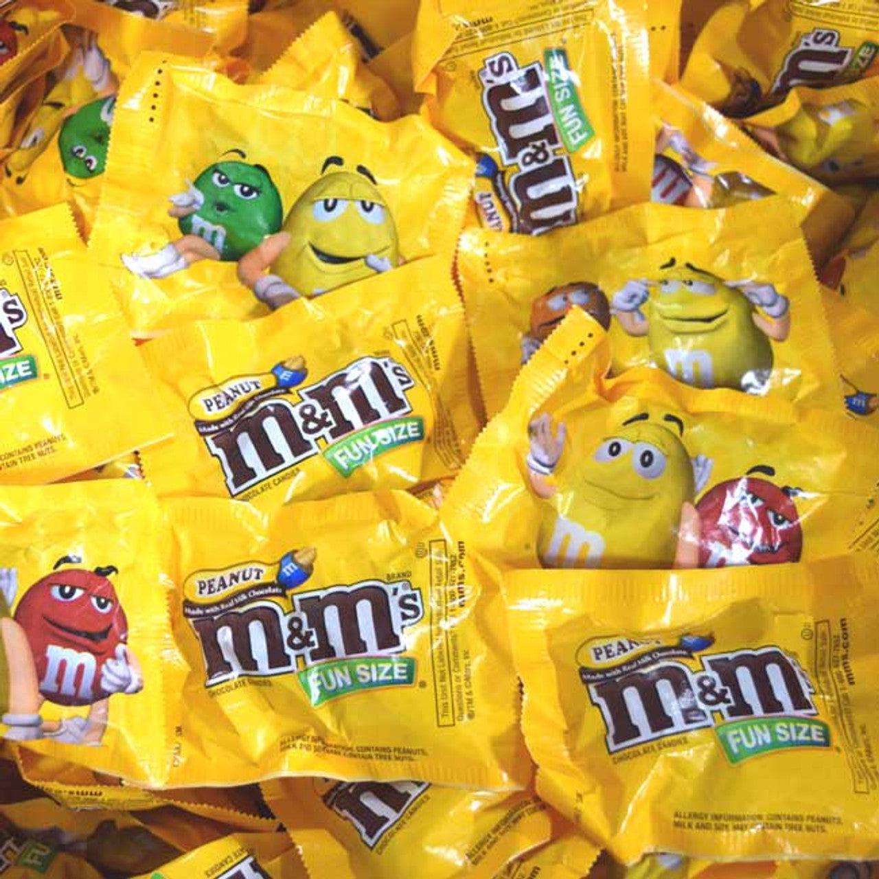 Bag of 10 M&M Peanut Fun Size Single Packs