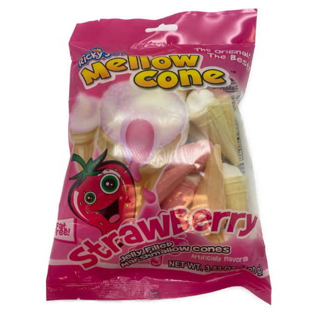 Ricky Joy Mellow Cone Strawberry Marshmallow Cone