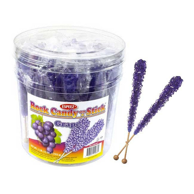 Grape Rock Candy Sticks
